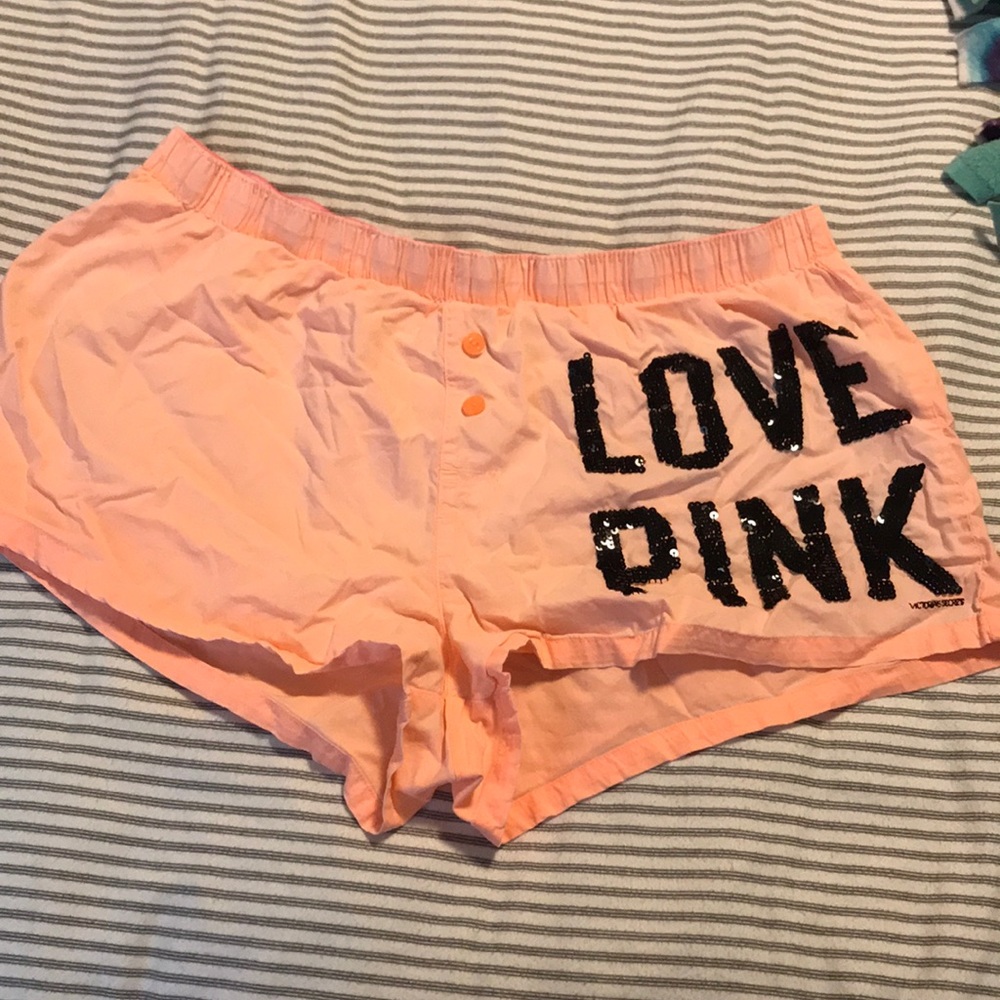 Pajama shorts from pink